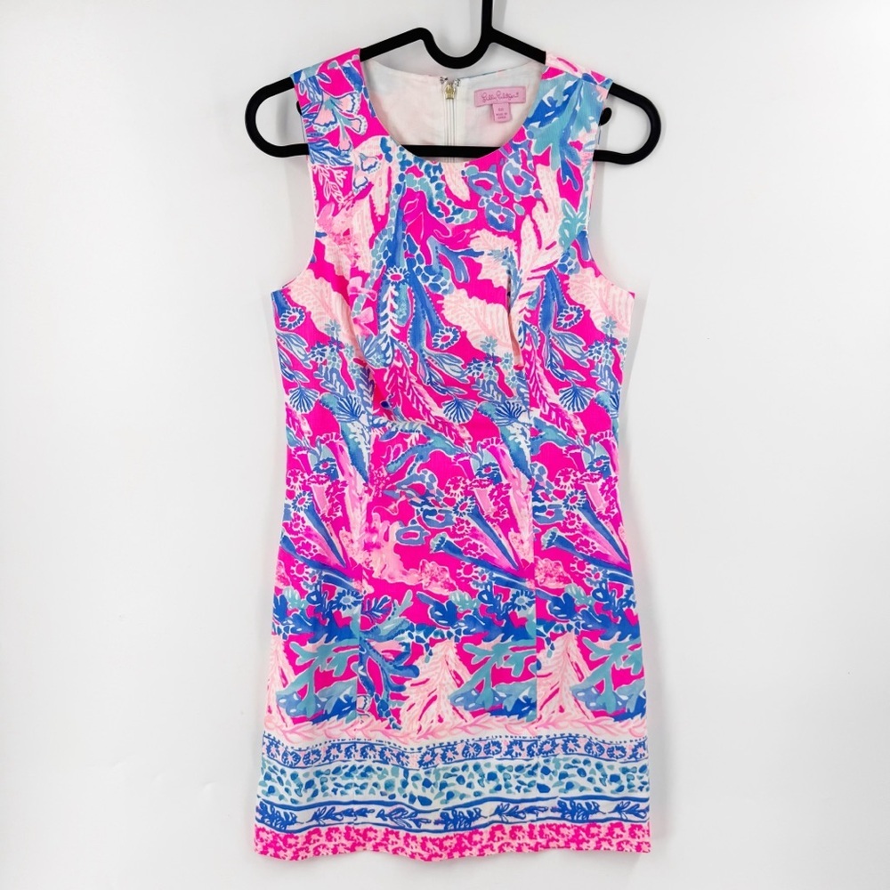✅ Lilly Pulitzer Mila Shift Dress Light Pascha Pink Aquadesic size 00